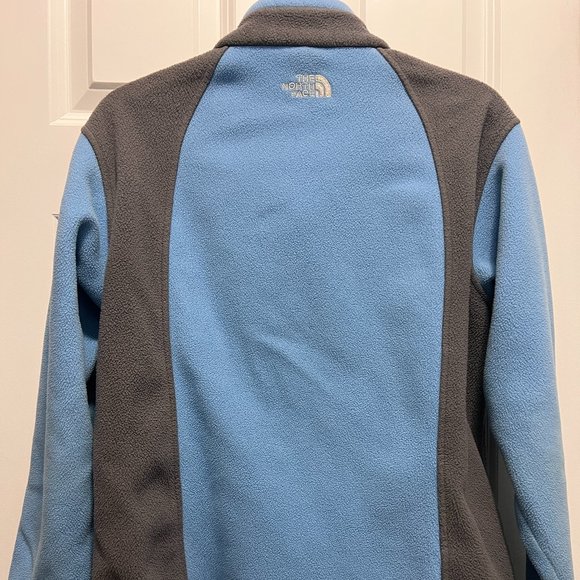 The North Face Girls XL Blue/Gray fleece sweater - Picture 6 of 8